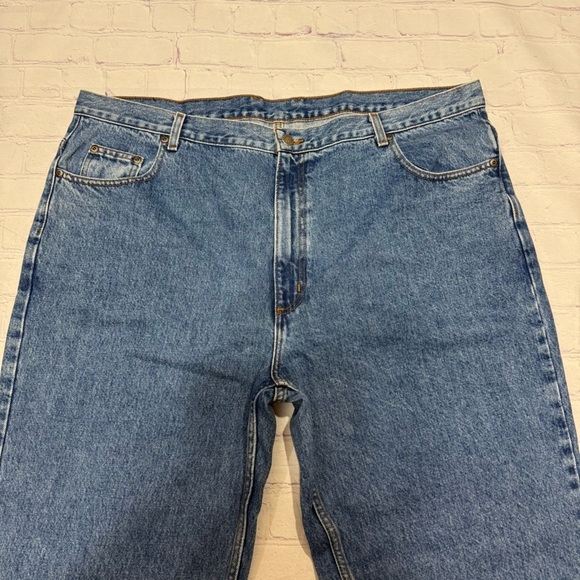 MEMBER’S MARK Vintage Men's Blue Jeans straight fit 100% cotton denims 44x32 EUC - Picture 13 of 14